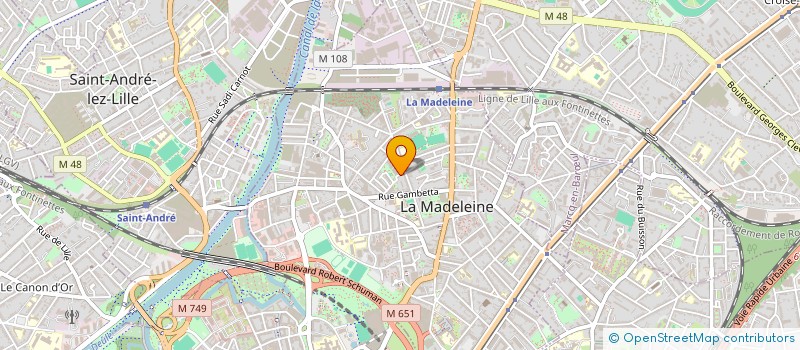localisation de l'entreprise ARGO à LA MADELEINE