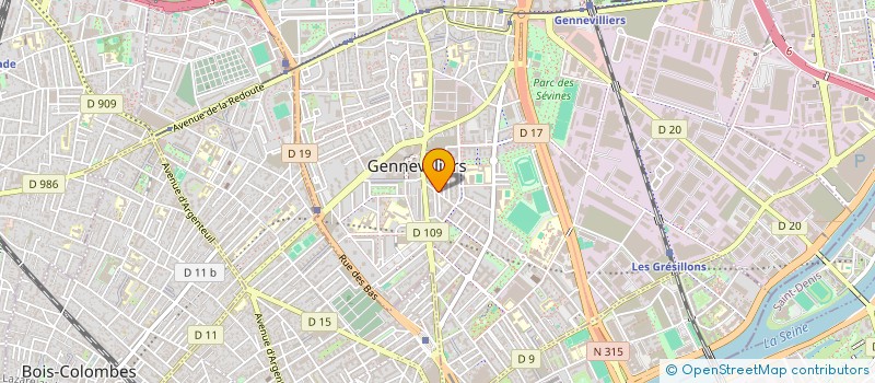 localisation de l'entreprise ARGO à GENNEVILLIERS