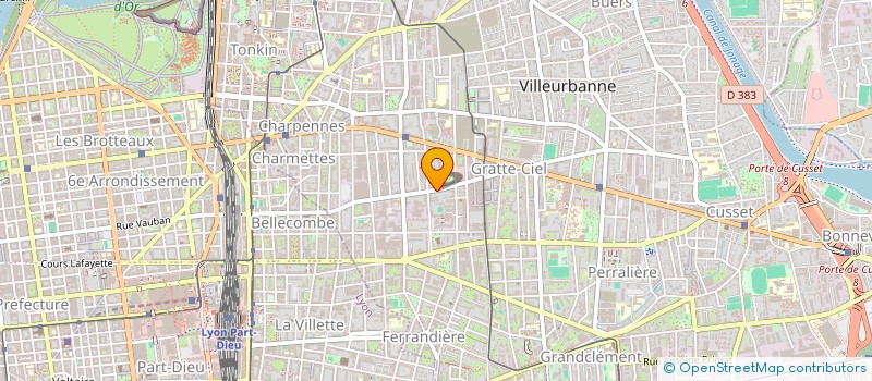 localisation de l'entreprise ARGO  VILLEURBANNE