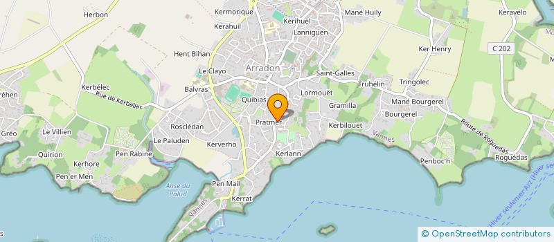 localisation de l'entreprise ARGO  ARRADON