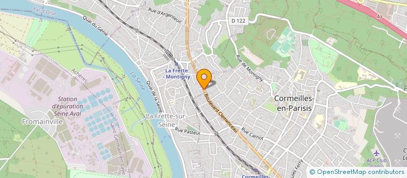 localisation de l'entreprise ARGO BAT  LA FRETTE-SUR-SEINE