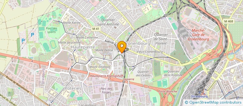 localisation de l'entreprise ARGO DEVELOPPEMENT S.A.S. à STRASBOURG