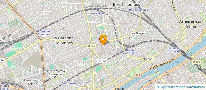localisation de l'entreprise ARGO NAVIS à COURBEVOIE