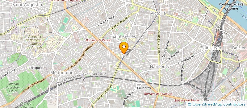 localisation de l'entreprise ARGO(ONE)  BORDEAUX