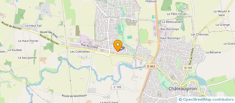 localisation de l'entreprise ARGOAD BREIZH CONSTRUCTIQUE  DOMLOUP