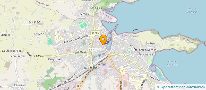 localisation de l'entreprise ARGOAT  PAIMPOL