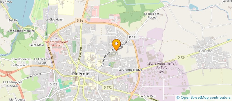 localisation de l'entreprise ARGOAT CONSTRUCTION 56  PLOERMEL