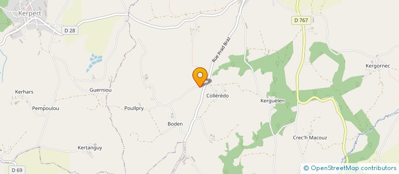 localisation de l'entreprise ARGOAT JUDO CLUB  SAINT-NICOLAS-DU-PELEM