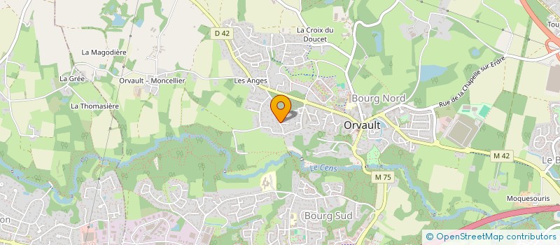 localisation de l'entreprise ARGOATEX à ORVAULT