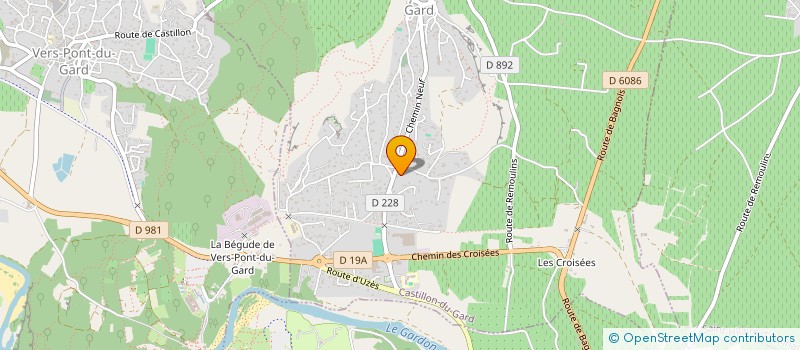 localisation de l'entreprise ARGOD  CASTILLON-DU-GARD