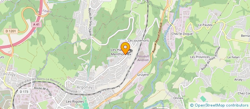 localisation de l'entreprise ARGODIS  ARGONAY