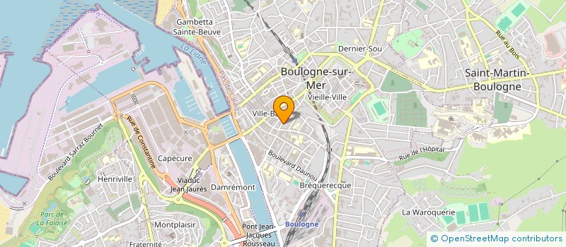 localisation de l'entreprise ARGOEUVES HUBERT ET SOUDAIN BRUNO NOTAIRES ASSOCIES D'UNE SOCIETE CIVILE PROFESSIONNELLE TITULAIRE D'UN OFFICE NOTARIA à BOULOGNE-SUR-MER