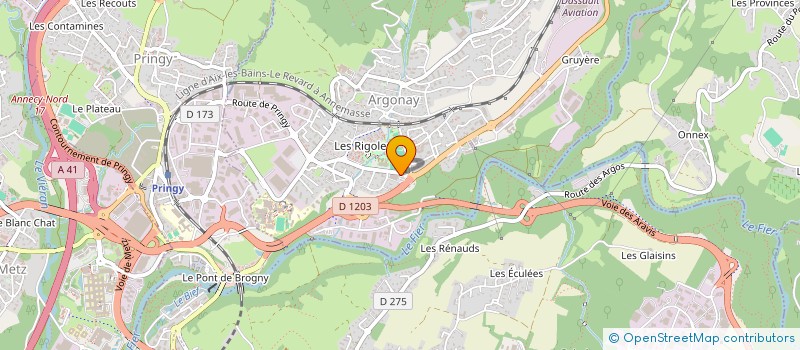 localisation de l'entreprise ARGONAYDIS à ARGONAY