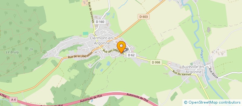 localisation de l'entreprise ARGONN EQUIPEMENTS à CLERMONT-EN-ARGONNE