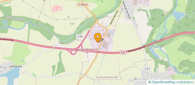 localisation de l'entreprise ARGONNE CT  SAINTE-MENEHOULD