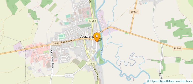 localisation de l'entreprise ARGONNE F M à VOUZIERS