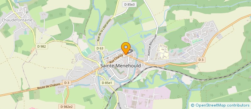 localisation de l'entreprise ARGONNE GRIMPE  SAINTE-MENEHOULD