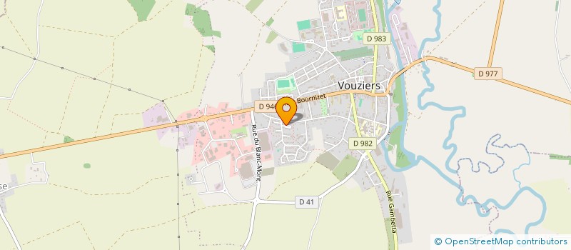 localisation de l'entreprise ARGONNE SONORISATION  VOUZIERS