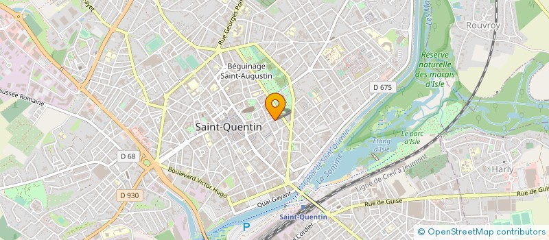 localisation de l'entreprise ARGORA à SAINT-QUENTIN