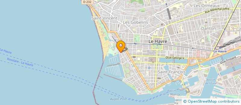 localisation de l'entreprise ARGOS  LE HAVRE