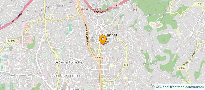 localisation de l'entreprise ARGOS à LE CANNET