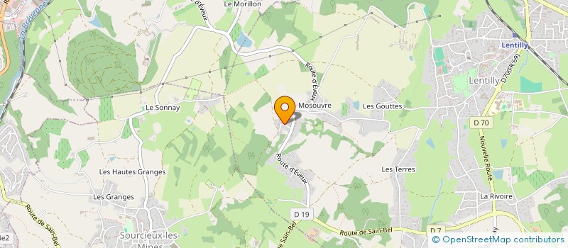 localisation de l'entreprise ARGOS  LENTILLY