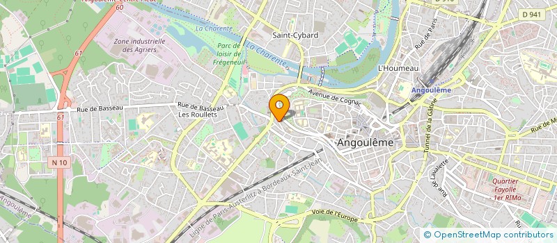 localisation de l'entreprise ARGOS à ANGOULEME