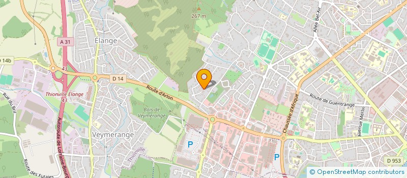 localisation de l'entreprise ARGOS à THIONVILLE