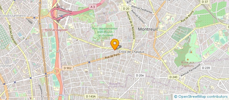 localisation de l'entreprise ARGOS CREDIT à MONTREUIL