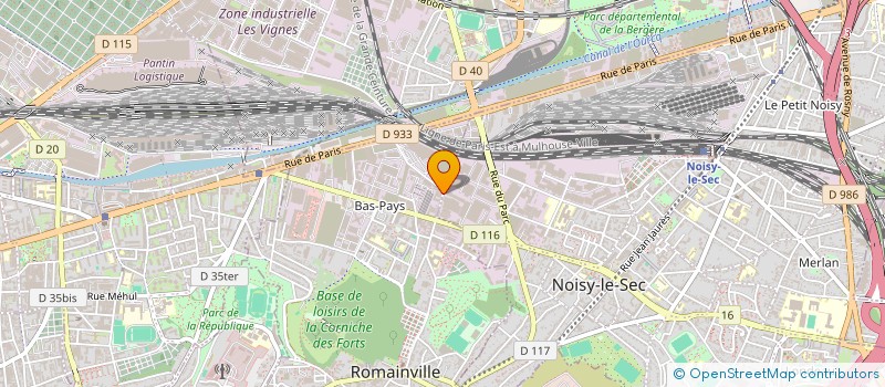localisation de l'entreprise ARGOS DEVELOPPEMENT à ROMAINVILLE