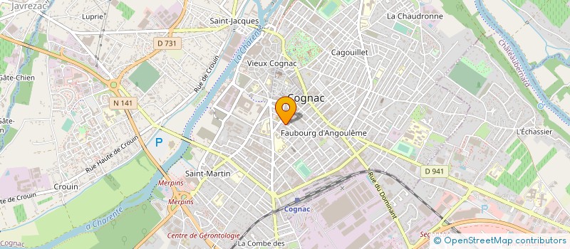 localisation de l'entreprise ARGOS DISTRIBUTION à COGNAC