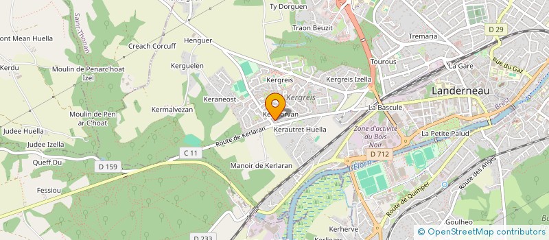 localisation de l'entreprise ARGOWDA  LANDERNEAU