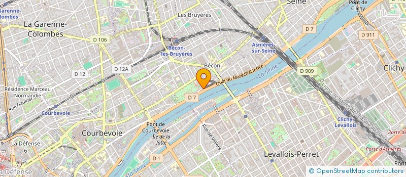 localisation de l'entreprise ARGUENDO  COURBEVOIE