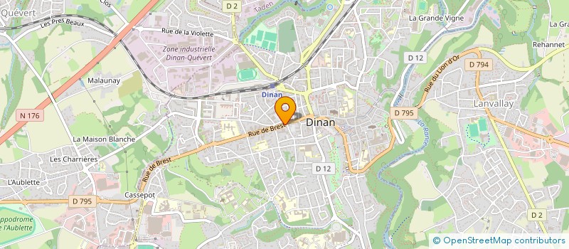 localisation de l'entreprise ARGUENON  DINAN