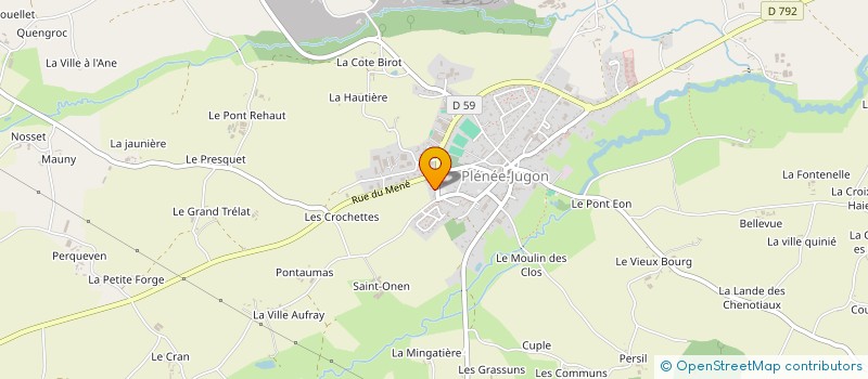 localisation de l'entreprise ARGUENON IMMO  PLENEE-JUGON