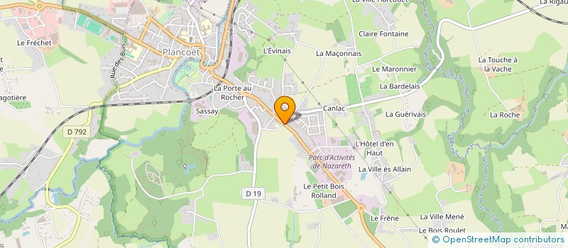 localisation de l'entreprise ARGUENON SOLUTION DECAPAGE INDUSTRIEL  PLANCOET