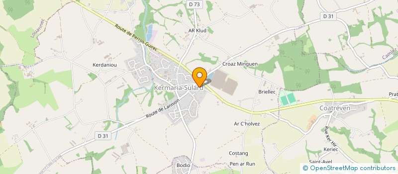 localisation de l'entreprise ARGUENTEL à KERMARIA-SULARD