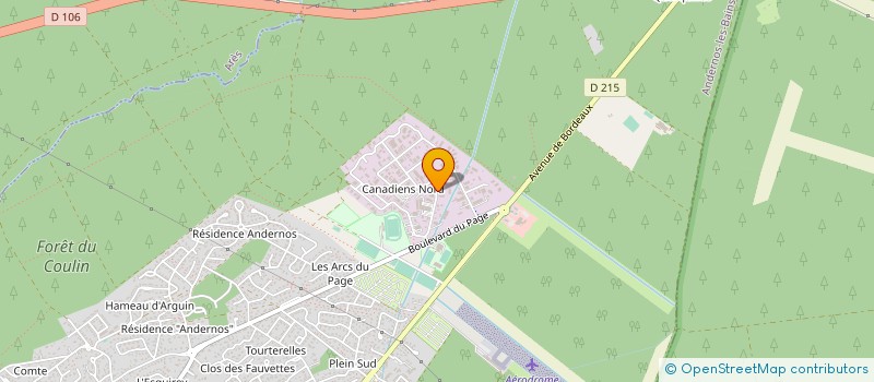 localisation de l'entreprise ARGUIN PISCINES ET SPAS à ANDERNOS-LES-BAINS