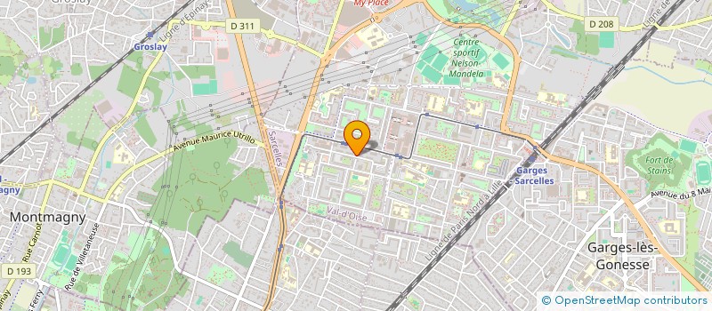 localisation de l'entreprise ARGUS  SARCELLES