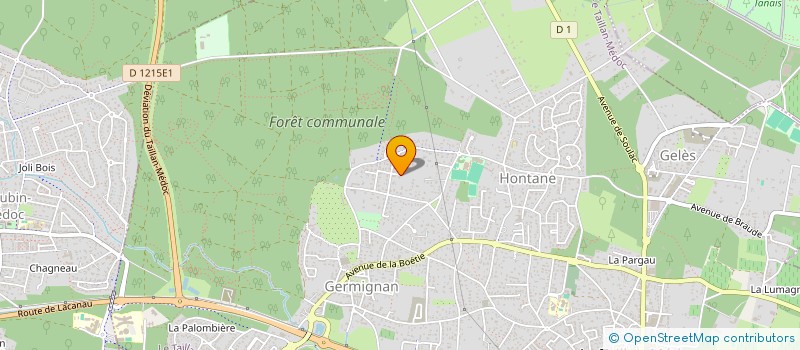 localisation de l'entreprise ARGUS BLEU  LE TAILLAN-MEDOC