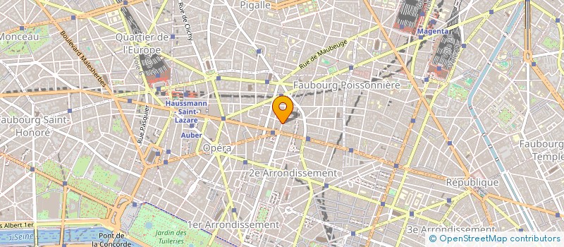 localisation de l'entreprise ARGUS DES TIMBRES DE FRANCE  PARIS