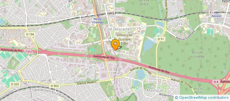 localisation de l'entreprise ARGUS SOLUTION  CHAMPS-SUR-MARNE