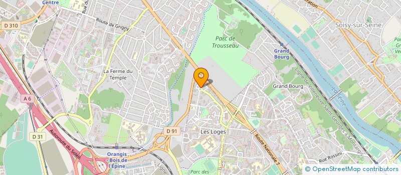 localisation de l'entreprise ARGYRONET à EVRY-COURCOURONNES
