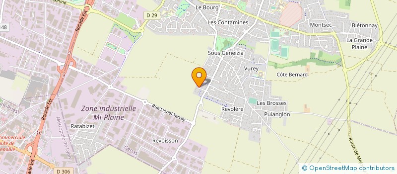 localisation de l'entreprise ARH  GENAS