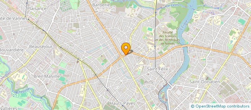 localisation de l'entreprise ARH BATIMENT à NANTES