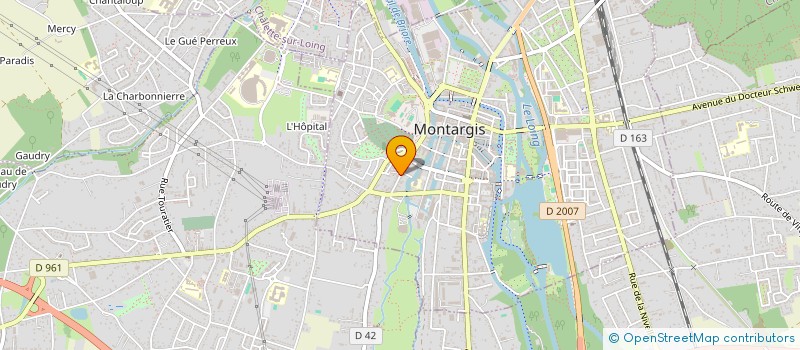 localisation de l'entreprise ARH SARL à MONTARGIS
