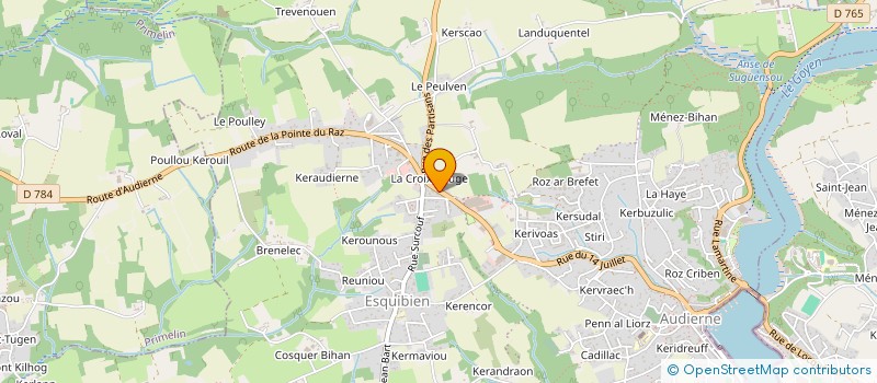 localisation de l'entreprise ARHAN DECORATION PEINTURE  AUDIERNE