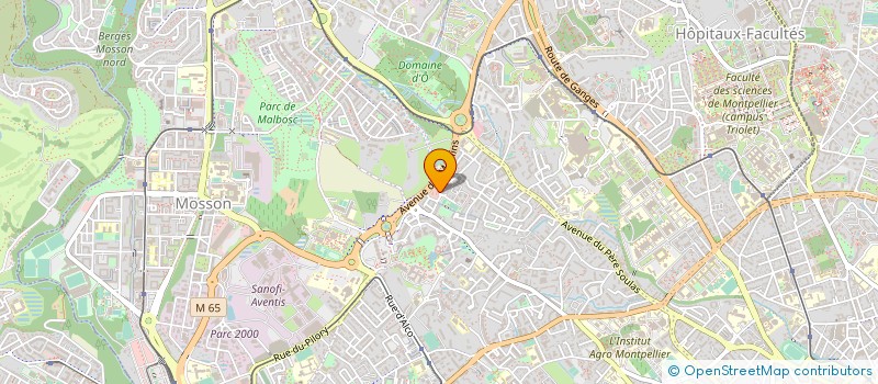 localisation de l'entreprise ARHE à MONTPELLIER