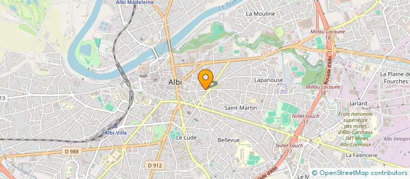 localisation de l'entreprise ARHEKA à ALBI