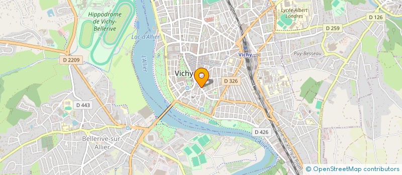 localisation de l'entreprise ARHESTIA à VICHY